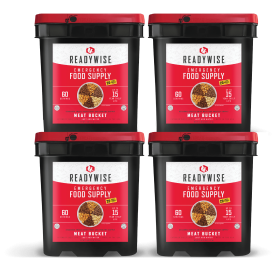 240 Serving Meat Packages includes: 4 Meat Buckets