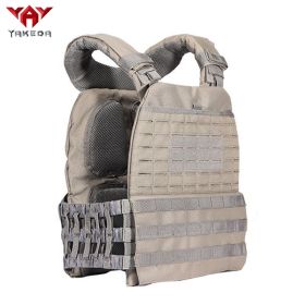 Tactical Training Outdoor Combat Vest Field Army Fans Survival Adventure Equipment (Color: grey)